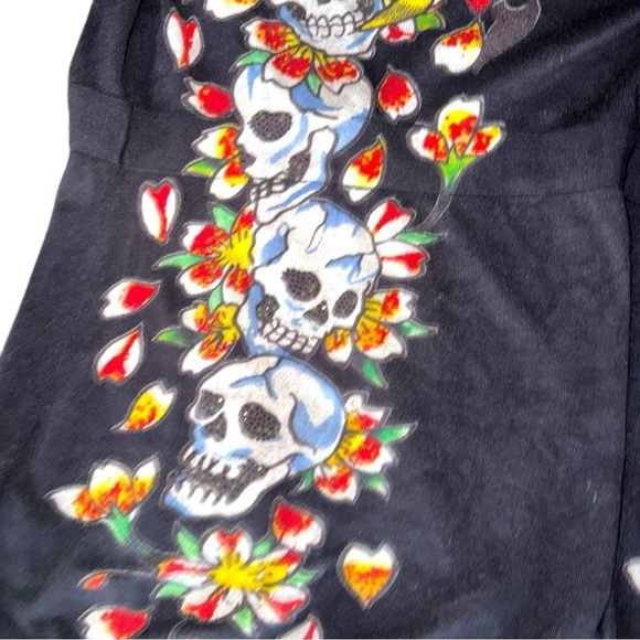 ▶️ Ed Hardy ◀️ 'True 'Til Death'Knit Belted Cardigan Sweater Vest - Picture 12 of 13